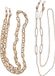 Urban Classics Multifunctional Chain With Pearls 2Pack Ketting - Goudkleurig