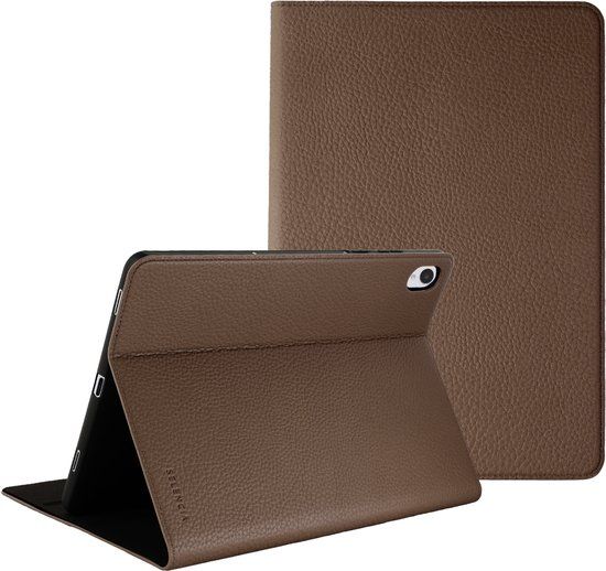 Selencia Tablet Hoes - Geschikt voor Samsung Galaxy Tab S11 - Book Case - Kunstleer - Mocha Brown