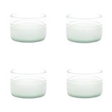 Point-Virgule Set of 4 Serving Bowls - Upcycled Glass - Clear - 100ml