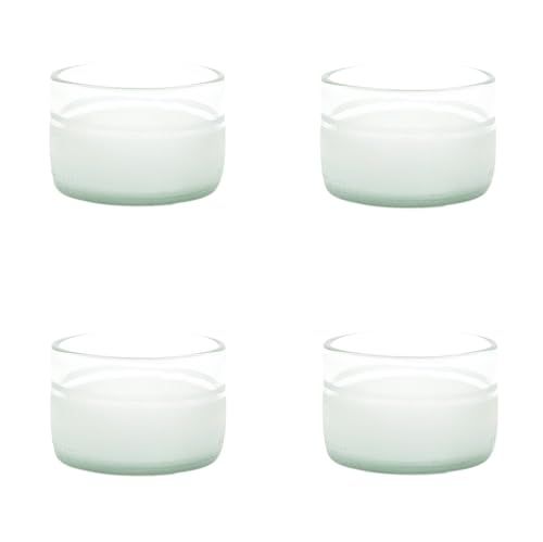 Point-Virgule Set of 4 Serving Bowls - Upcycled Glass - Clear - 100ml