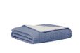 Hibboux 120x120 mousseline deken - indigo