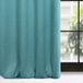 Eurofirany Carlo 386926 verduisteringsgordijn met ringen, turquoise, 135 x 250 cm