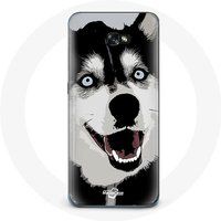 Maniacase Etui voor Samsung Galaxy A3 2016 Siberische Husky blauwe ogen