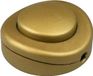 Merkloos Vloerschakelaar 2P - Rond - 250V/2A - Voetschakelaar - Goud