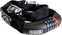 Kasp K470810D Kettingslot Zwart Cijferslot