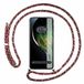 Tumundosmartphone Transparante beschermhoes voor de Realme C67 4G met koord roze/goud