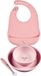 Nattou Mealtime Beer Serviesset Voor Kinderen Silicone - 4 Stuks - Bord - Kom - Beker - Lepel - Antislip - BPA-vrij - Roze