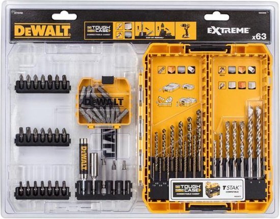 DeWalt Dewa Bit und Bohrer-Set DT70759 63-tlg.