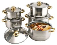 Set de 10 casseroles en acier inoxydable