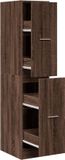 vidaXL Apothekerskast 30x41x144,5 cm bewerkt hout bruin eikenkleurig