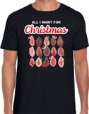 Bellatio Decorations foute kersttrui/t-shirt voor heren - All I want for Christmas - vagina - zwart M