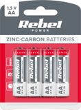 Rebel Greencell Piles AA - 1.5V - 4 Pièces