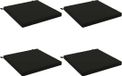 vidaXL - 4-Piece - Zitkussens - SOEST - 4 - st - 100% - Polyester - Zwart