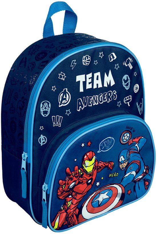 Undercover Avengers Rugzak met Voorvak Blauw Kinderen Polyester