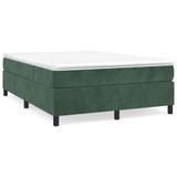 Boxspring bed 140x190 cm velours foncé vert
