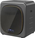 Kein Marken-/Fanartikel Mini-wasdroger, 4 kg, 6 programma's, LED-touchbediening, 800W, geschikt voor wandmontage, oververwarmingsbeveiliging (grijs)