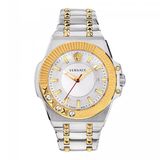 Versace VEDY00519 Herenhorloge - Roestvrij Staal - Zilverkleurig/Goudkleurig