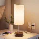 UPXNBOR Bedlampje met aanraakfunctie, met USB-A en USB-C oplaadpoorten