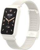 By Qubix Qubix Milanese Bandje met Case - Wit - Geschikt voor Xiaomi Smart Band 7 Pro / Mi Band 7 Pro