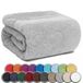 NatureMark - Sauna Handdoek, Premium Kwaliteit, 80 x 200 cm, 100% Katoen, Zilver Grijs
