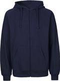 Neutral Fairtrade Men's Zip Hoodie met capuchon Navy - XXL