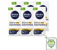 NIVEA MEN Crème pour le visage sensible avec SPF 15 - 75 ml - Grand emballage