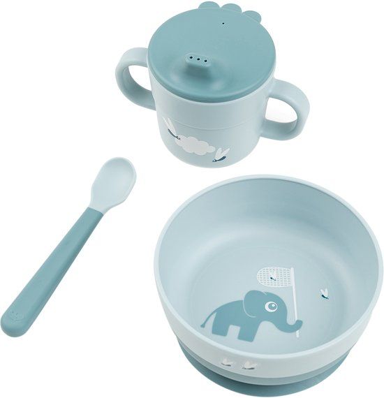 Done By Deer Foodie First Meal Set - Elphee - 3-Delig - Blauw