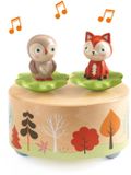 Djeco Boîte à musique en bois Mélodie de la forêt Animaux de la forêt