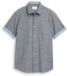 Tom Tailor Regular Fit Overhemd Korte Mouw Borstzak L Navy Structure