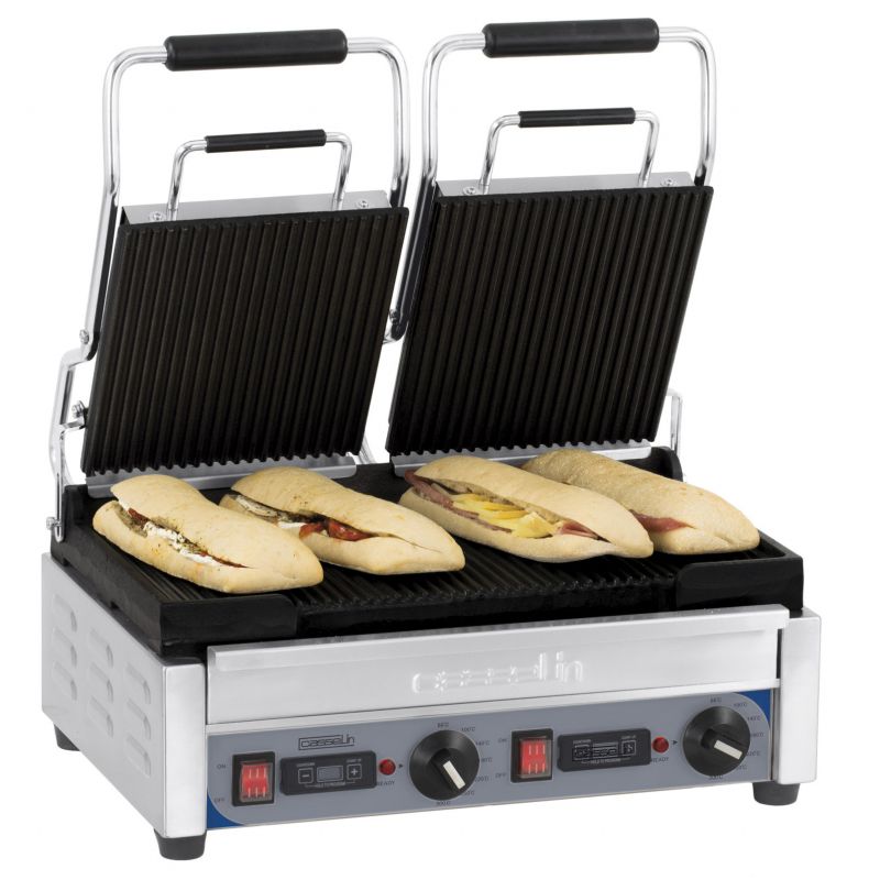 Casselin CGP2RRPT Contactgrill - Stainless Steel - 2900W