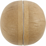 Creativ Company Decorative Box - Round - 8cm - Set of 4 - Brown/White