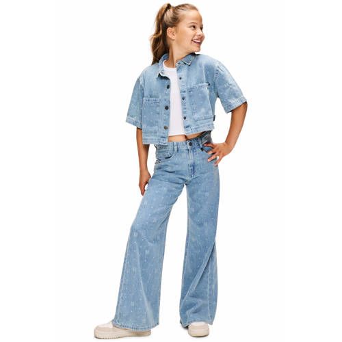 Retour Jeans Bella wide leg jeans light blue denim