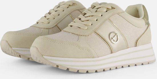 Tamaris Essentials Sneakers - Beige - Women's - Size 39 - Low Top - Colorblock - 107541