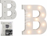 b-home-interieur.be Verlichte houten letter B - met 9 LED - ongeveer 16 CM