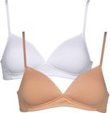 My Basic by After Eden After Eden My Basic 2-pack Dames Beha - Wit/Poeder - Maat 85C