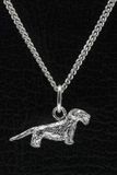 MOOYE ® - Collectie Zilveren Boheemse terrier cesky ketting hanger - klein