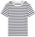 Tommy Hilfiger Dames T-shirt met korte mouwen Slim Cody Ronde Hals, wit (Breton/Ecu/Dark Night Navy), XL