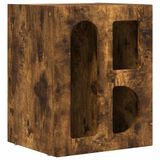 vidaXL Nachtkastje ELST Rook Eiken 40 x 35 x 50 cm Bewerkt hout