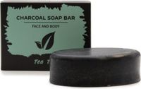 AW Gifts Houtskool Zeep Bar - Tea Tree - 85 gram - Vegan Hand & Body Zeep
