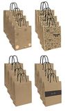 Interdruk Medium Gift Bag - 26,5 x 33 x 13 cm - Kraft Gold - Pack van 12