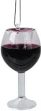 Decoris Glas glas l4.1b4.1h7.9 cm rood/helder