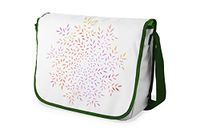 Bonamaison Digitaal bedrukte Messenger schooltas met kaki riem voor meisjes en jongens, boodschappentassen voor scholieren, schoudertassen, grootte: 29x36 cm
