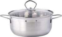 Lifetime Cooking Kookpan met Glas Deksel 20cm 2.8L Zilver Aluminium