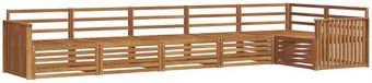vidaXL Acacia Hout Hoekbank Set 6 Zitplaatsen Naturel