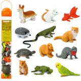 Safari Toobs Miniatuurreplica voor huisdieren, oranje/avondrood in zigzagpatroon (Sunset Chevron)