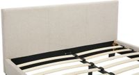 Vente-unique Bedframe stof beige 140 x 190 cm