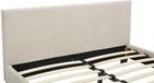Vente-unique Cadre de lit tissu beige 140 x 190 cm
