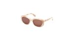 Max &co MO0155 Beige brillant 54/18/140 FEMME Lunettes de soleil