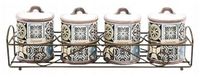 Feel Maestro Set van 4 keramische potten MR-20005-04CS (4 stuks)
