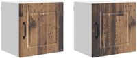 vidaXL Wandkast PORTO - Oudhout - Bewerkt Hout